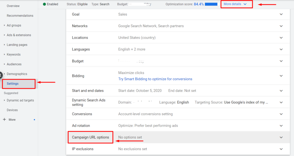 Tracking Templates with Google Ads