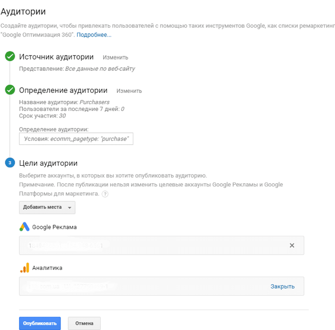 Настройка динамического ремаркетинга Google Ads