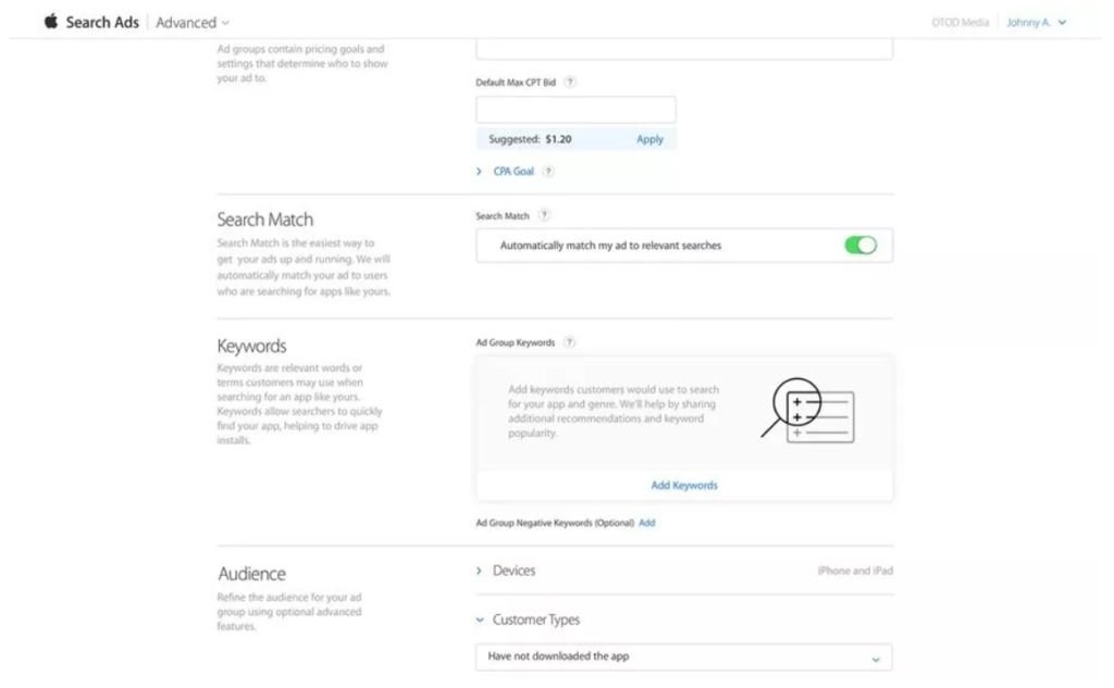 Как настроить рекламу в App Store