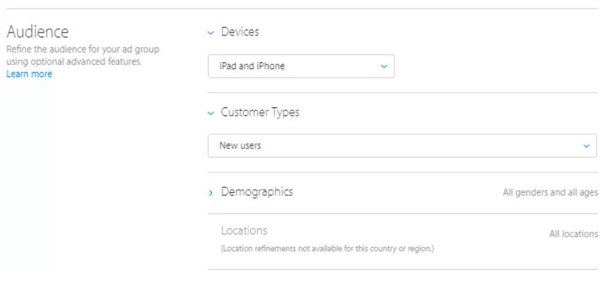 Как настроить рекламу в App Store